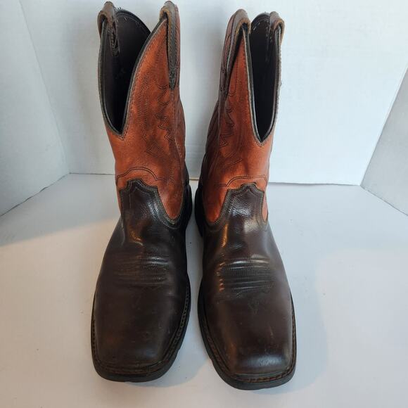 Ariat Boot Mens 10 EE Groundbreaker Steel Toe Work Brown Leather Cowboy 10015191 main image 6